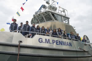 WCMRC team aboard new vessel G.M. Penman