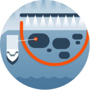 On water recovery icon